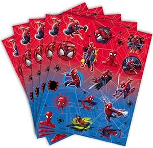 Spiderman Sticker Sheets, 4ct, 80 Stickers