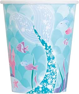 Mermaid Party 9oz Cups, 8ct