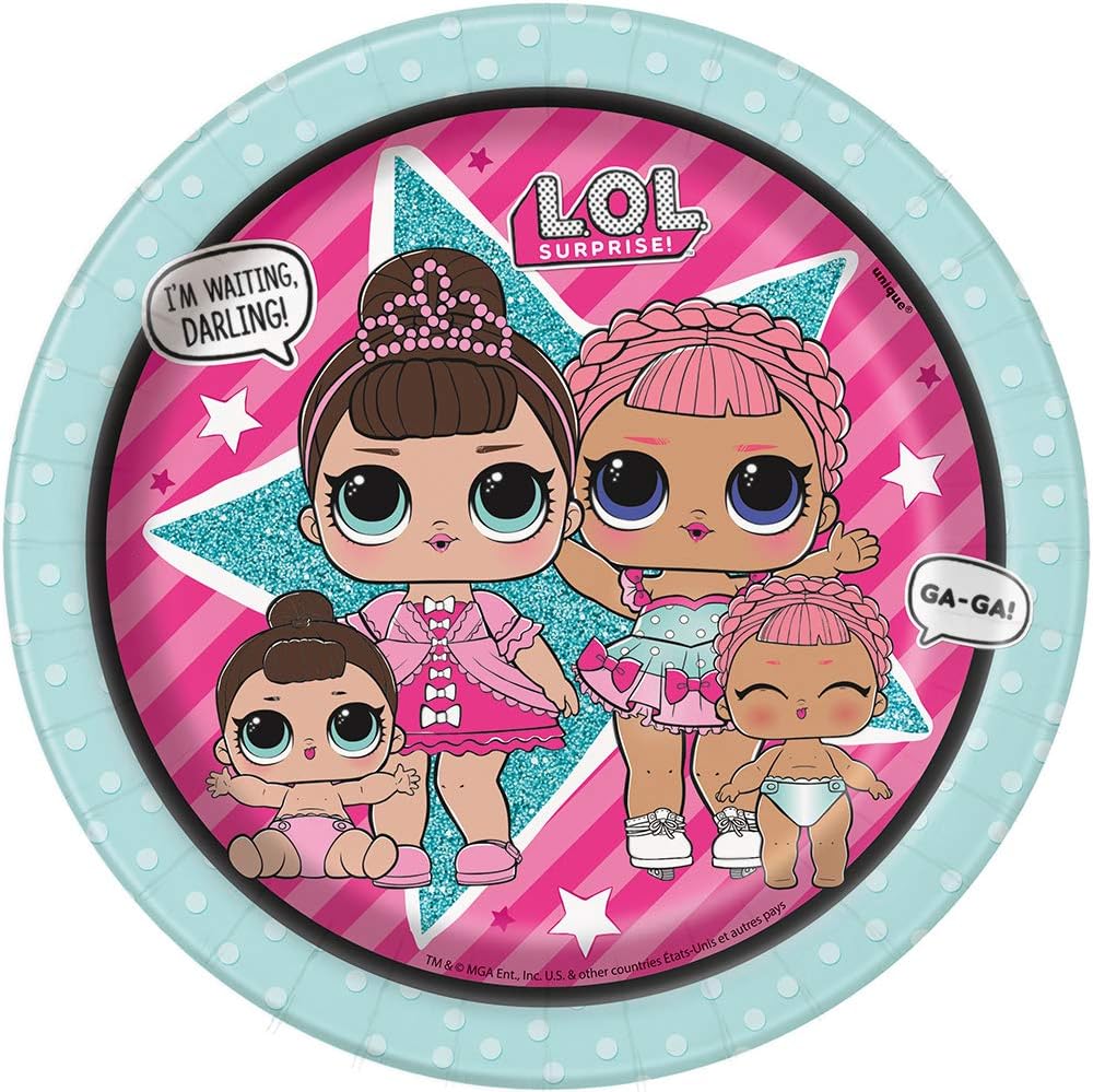 LOL Surprise Paper Party Plates, 8 Ct.