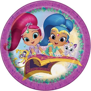 Shimmer and Shine Dinner Party Paper Plates, 9", 8 Ct