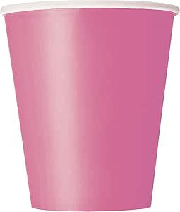 9oz Hot Pink Paper Cups, 14ct (31436)