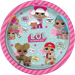 LOL Surprise Party Plates, 8 Ct., Multicolor, 9"