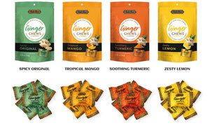 Bali's Best Ginger Chews - Zesty Lemon Flavor, 5.08oz Bag
