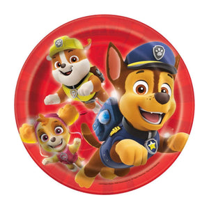 Paw Patrol Dessert Plates 7 inches, 8 per package