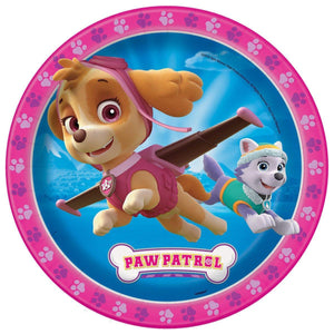 Paw Patrol Girl Dinner Plates 9 inches 8 per package