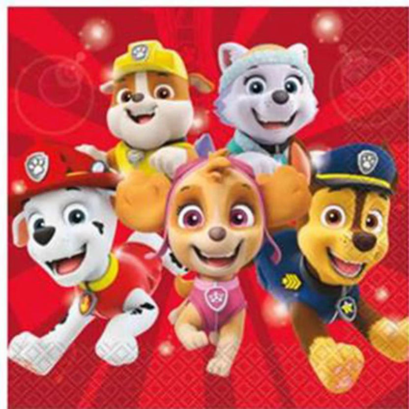 Paw Patrol lunch napkins, 16 per package