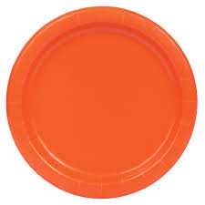Pumpkin Orange Dinner Plates, 16ct (99155)