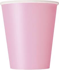 9oz Light Pink Paper Cups, 14ct (30883)
