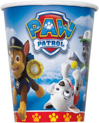 Paw Patrol 9 oz cups, 8 per package