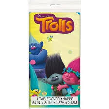 Trolls Plastic Table Cover, 1 Ct