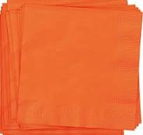Solid Luncheon Napkins | Pumpkin Orange | Pack of 50
