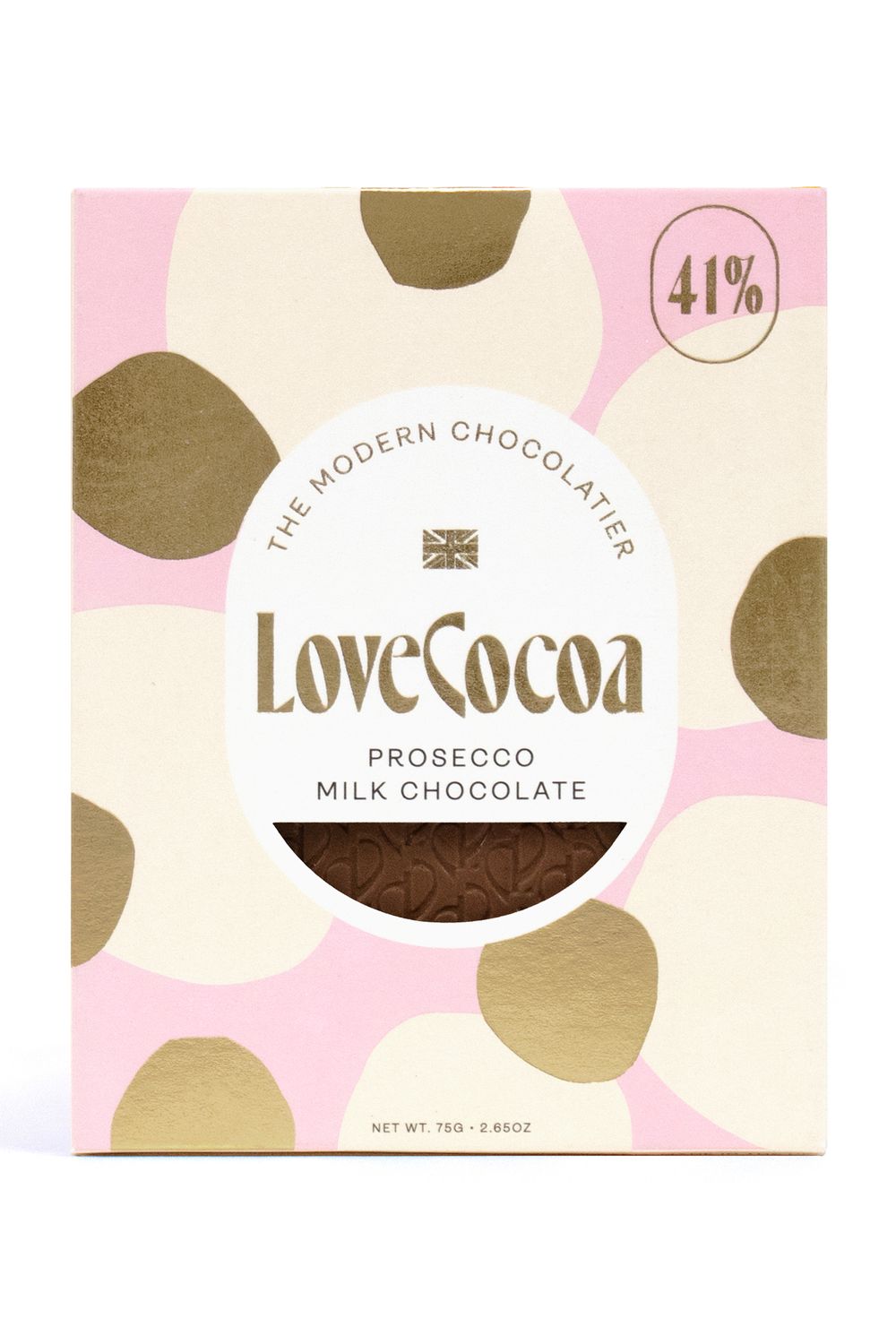 Love Cocoa Prosecco Milk Chocolate Bar