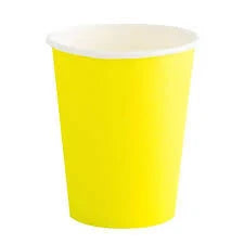 9oz Neon yellow Paper Cups, 14ct (99206)