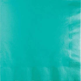 Solid Beverage Napkins | Teal |  Pack of 50