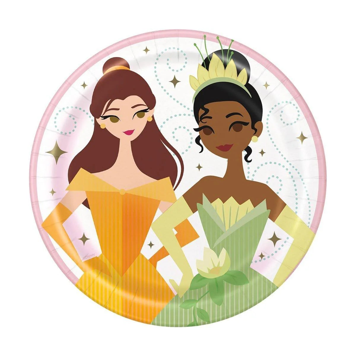 Disney Princess Lunch Paper Plate 7 Inches, 8 Count