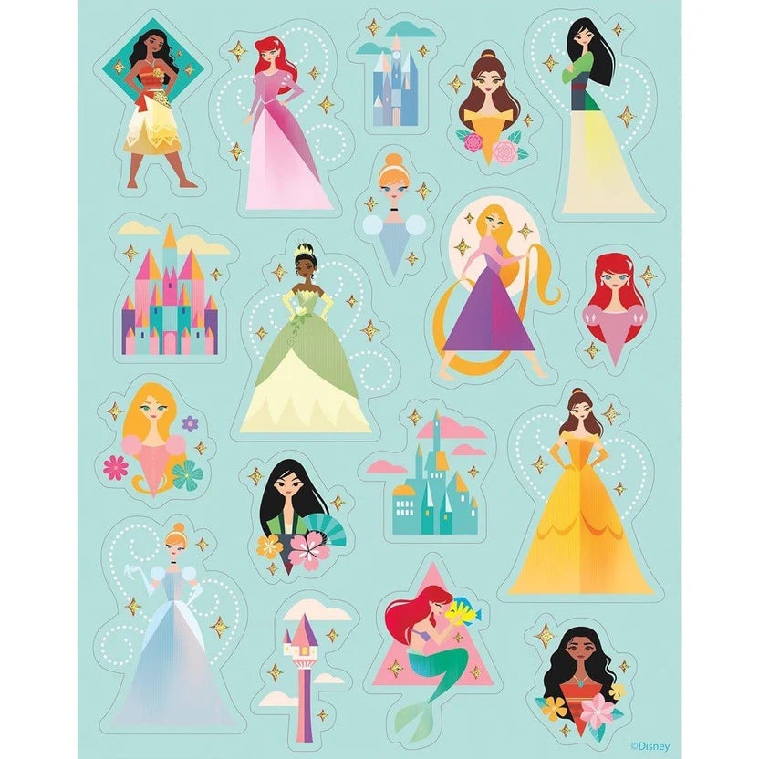 Disney Princess Sticker Sheets, 4 Sheets