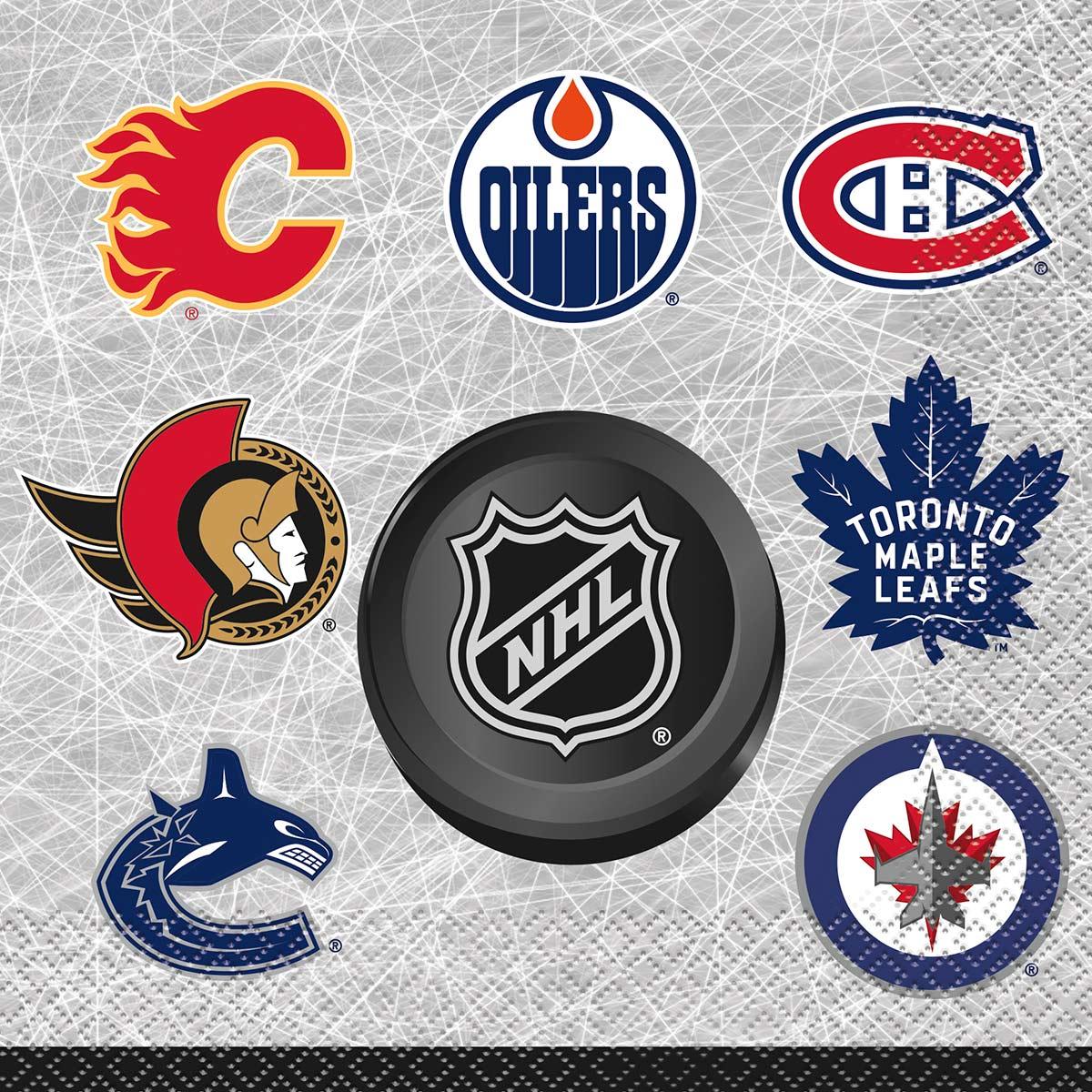 Hockey NHL Paper Lunch Napkins, 16 Count