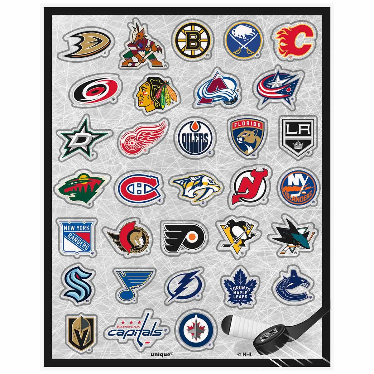 Hockey NHL Stickers, 128 Count