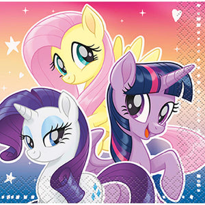 My Little Pony Birthday Small Beverage Napkins, 16 Count