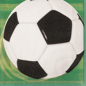 3D Soccer Lunch Napkins, 16 per Package